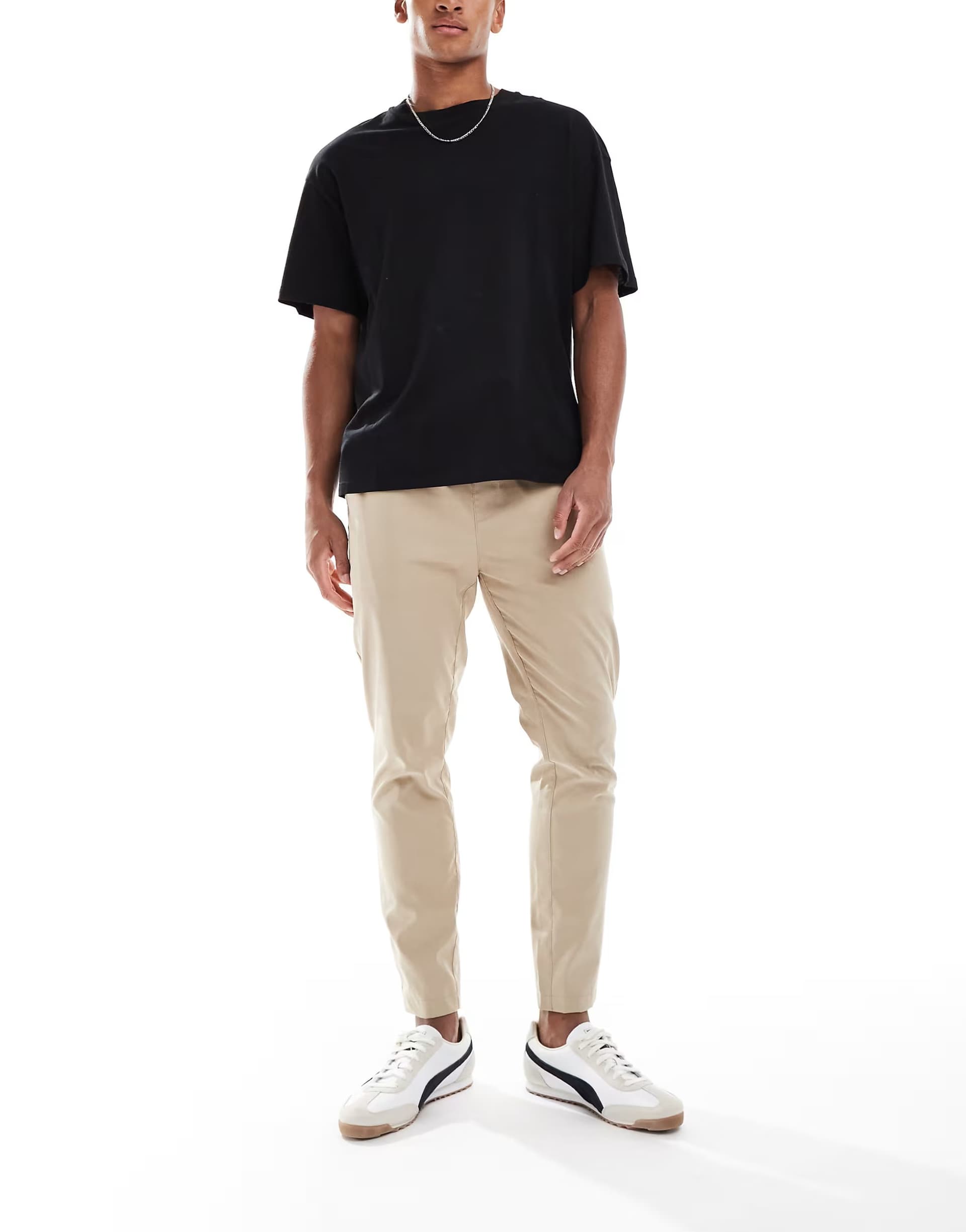 ASOS ASOS Brave Soul Stone Elasticated Waist Trousers