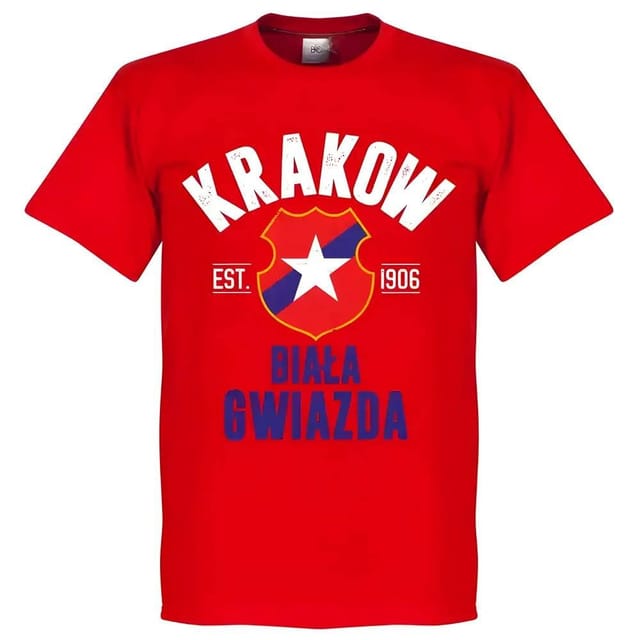 Wisla Krakow Wisla Krakow Men's Mens Established T-Shirt in Red - 2