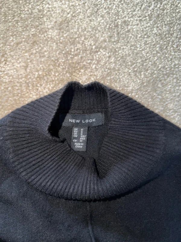 New Look New look black jumper with tulle detail