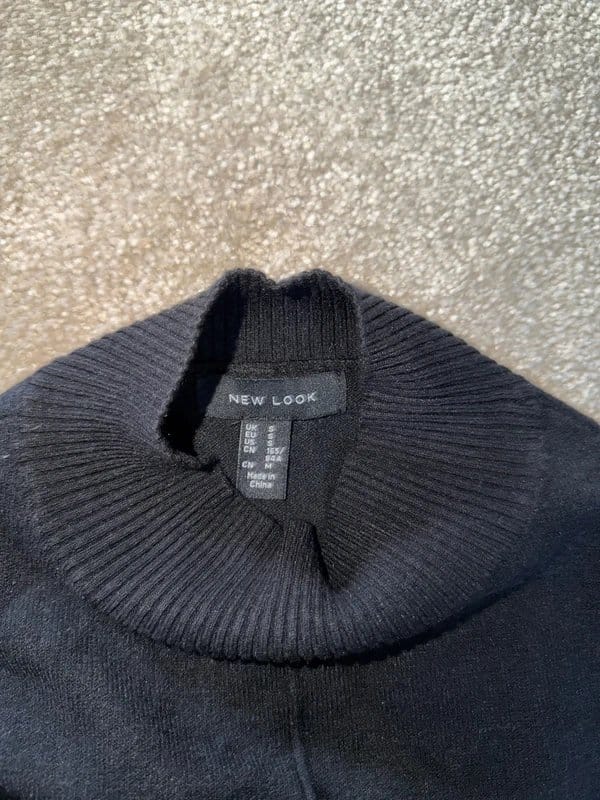 New Look Black Jumper with Tulle Detail