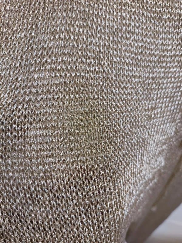 Never Fully Dressed Gold sequin knit trousers