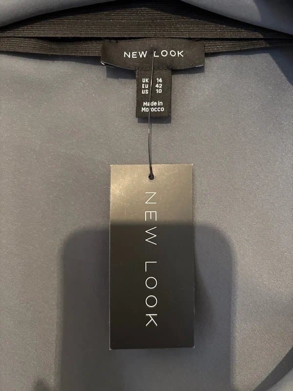 New Look Grey Satin Skirt size 14