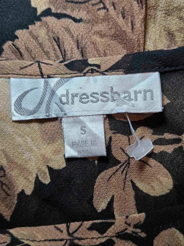 Dressbarn Dressbarn Fairycore Alt Black Floral Lace Trim Beaded Slip Midi Dress Y2K Boho Alt - 1