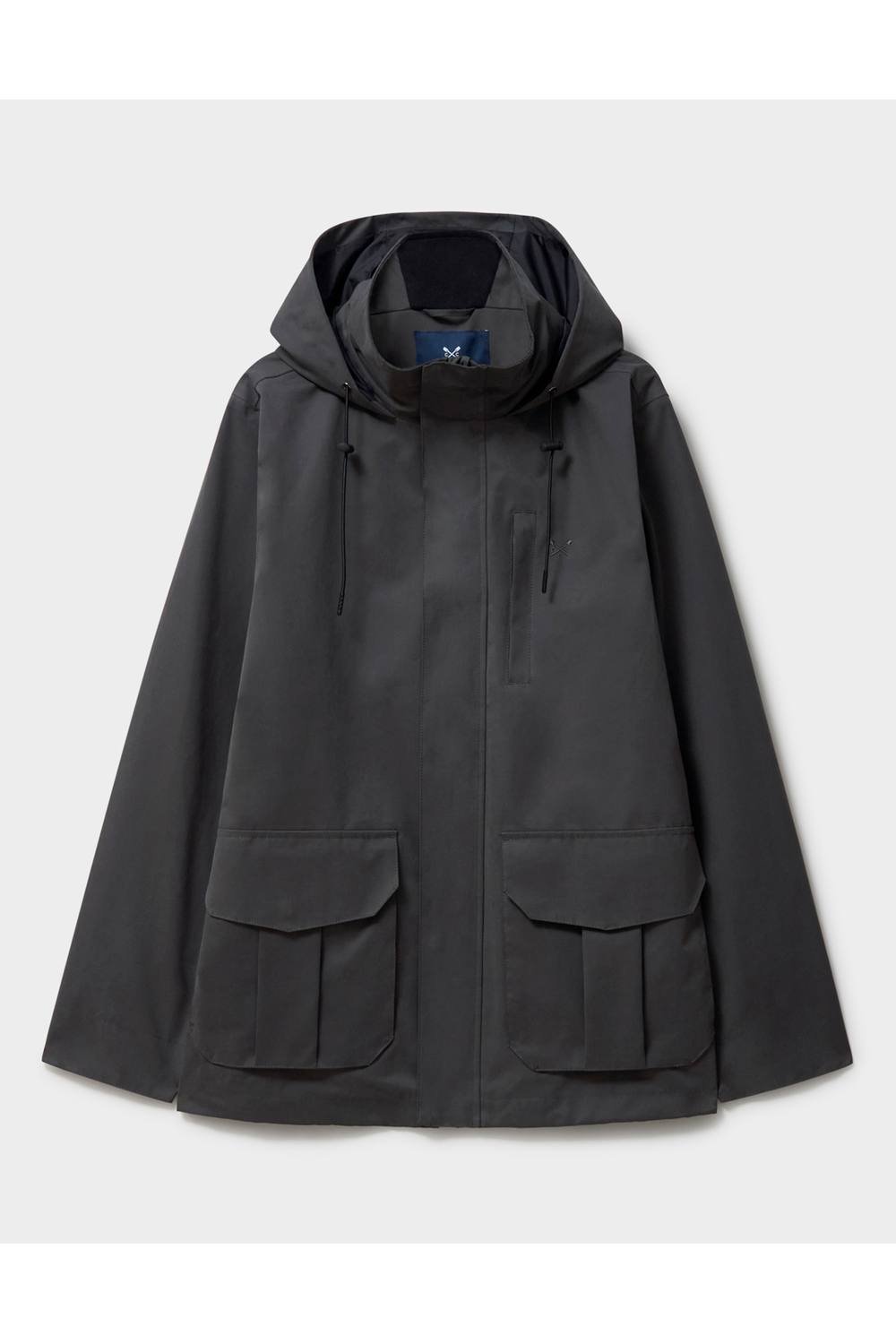 Crew Clothing Crew Clothing Men's Bermuda Chino Stretch Shorts Blue in Charcoal - 2