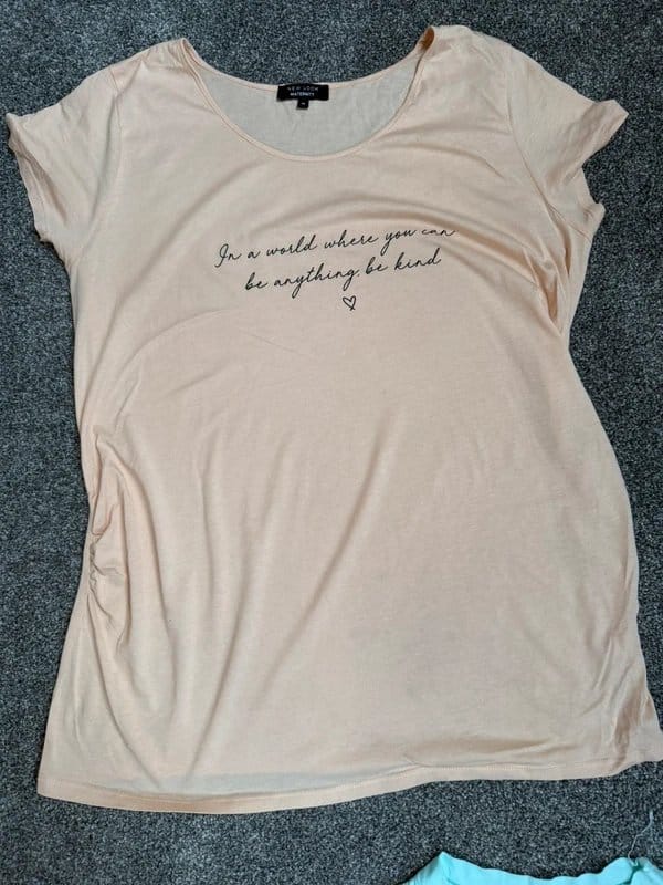 New Look Beige Maternity Longline T-Shirt