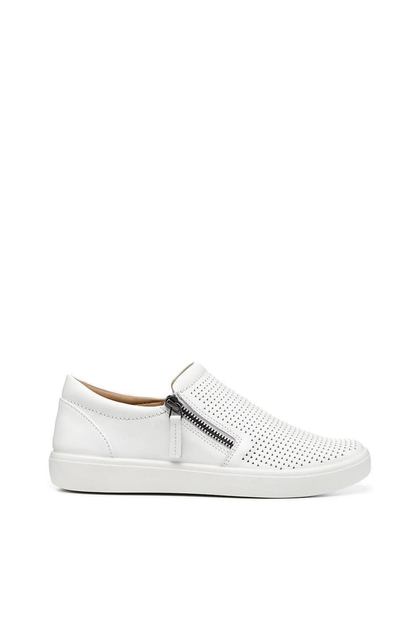 Hotter Hotter Women's Extra Wide 'Daisy' Deck Shoes in White - 1