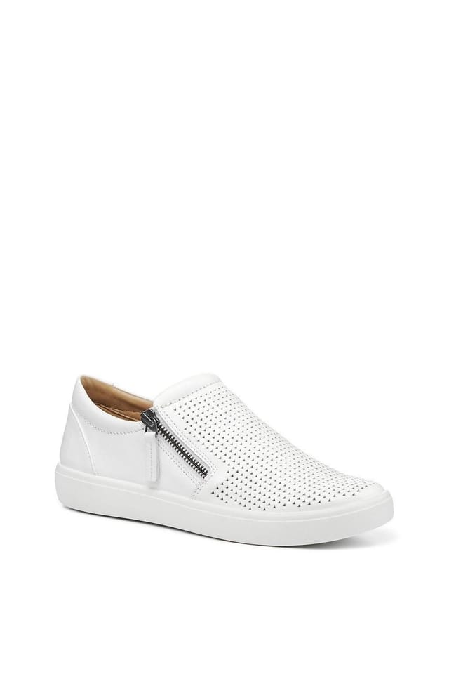 Hotter Hotter Women's Extra Wide 'Daisy' Deck Shoes in White - 2
