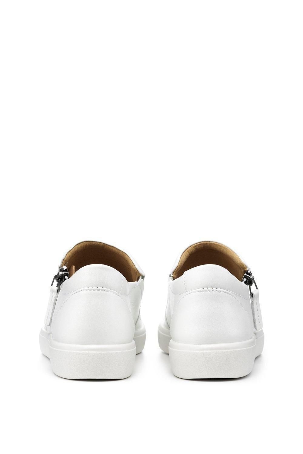 Hotter Hotter Women's Extra Wide 'Daisy' Deck Shoes in White - 4