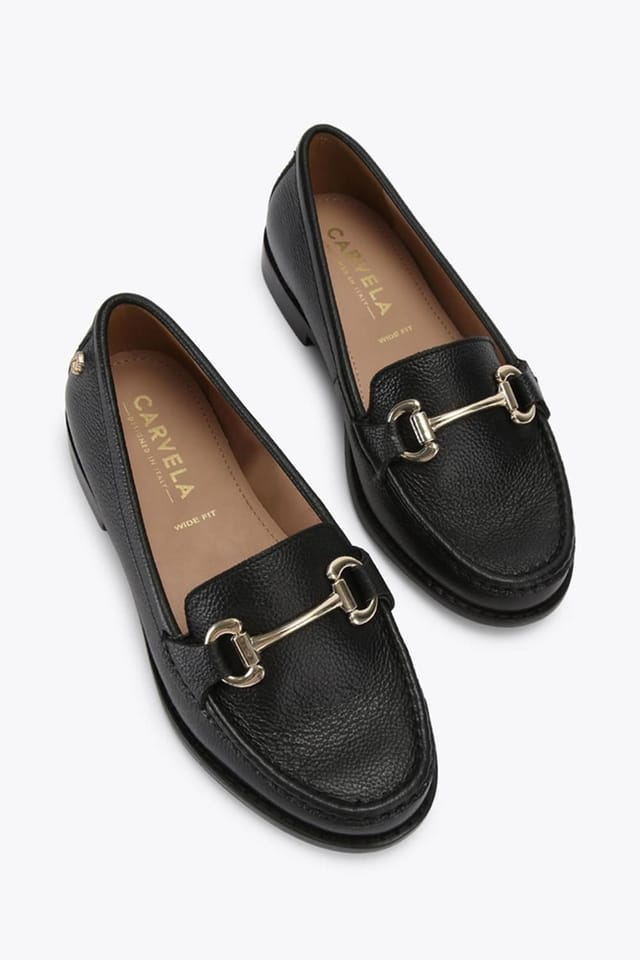 Carvela Carvela Women's 'Snap Wide Fit' Leather Flats in Black - 2