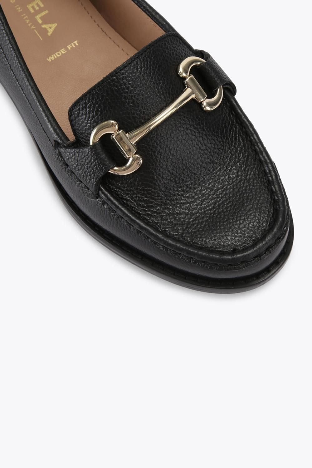 Carvela Carvela Women's 'Snap Wide Fit' Leather Flats in Black - 4
