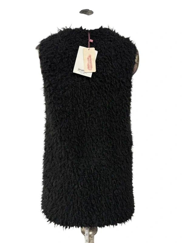 Stradivarius Astradivarius Gillet Jacket WaistCoat Size S NEW Womens Black EU38 Pocket RRP£30