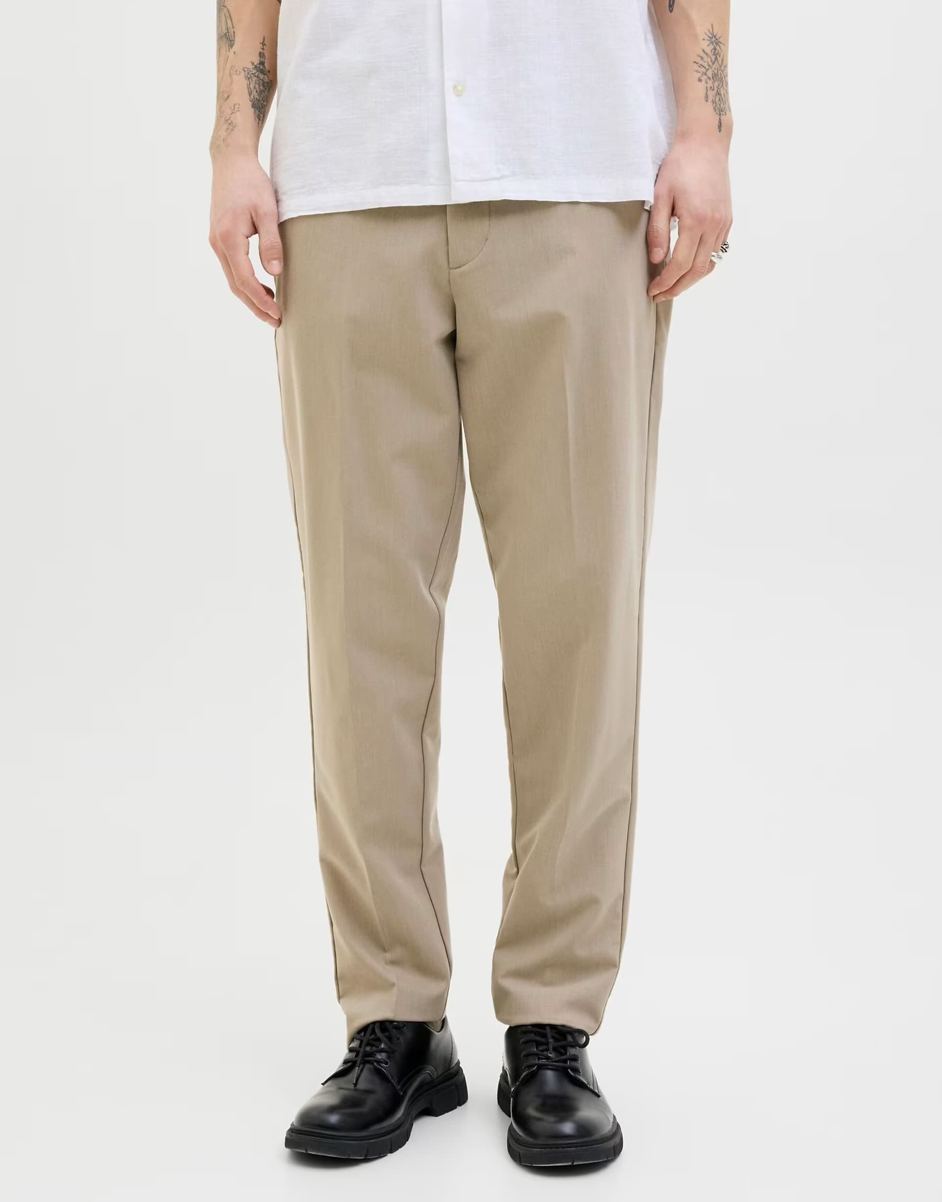 ASOS Jack & Jones Classic trousers in plaza taupe
