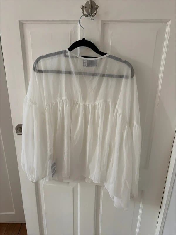 ASOS Design ASOS design, white transparent blouse