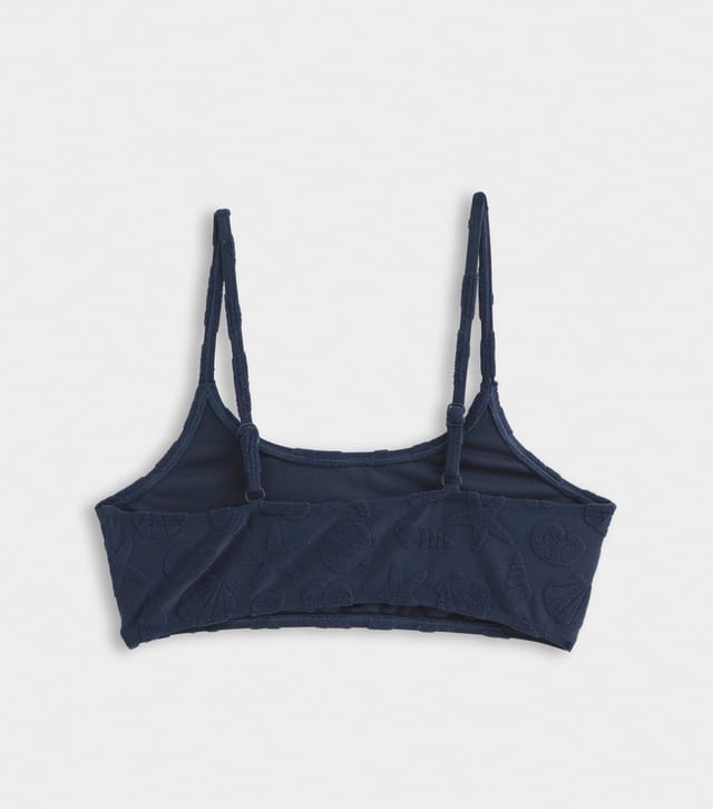 New Look Girls' Navy Towelling Bikini Crop Top and Bikini Bottoms New Look - 2