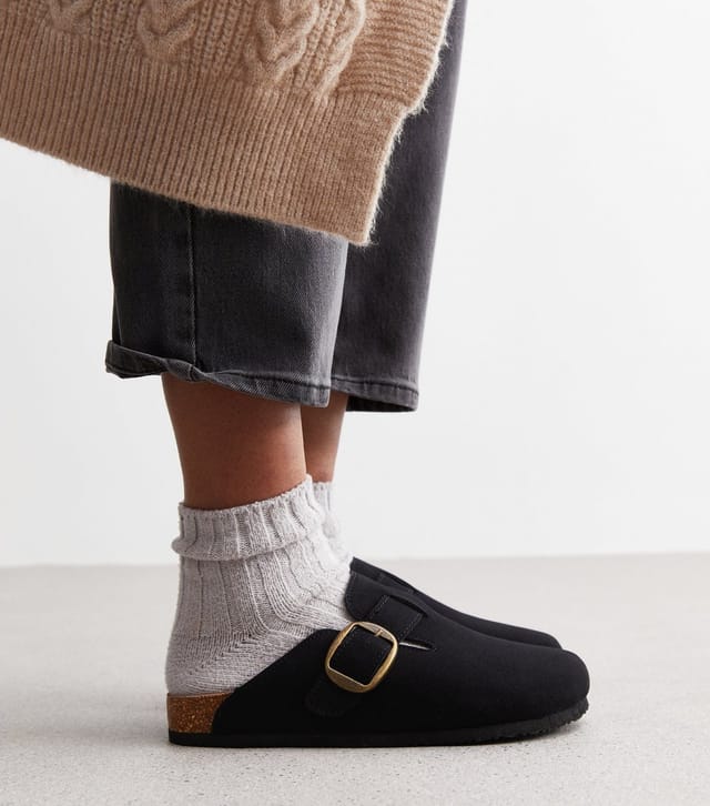 New Look Women's Black Suedette Mules New Look - 3