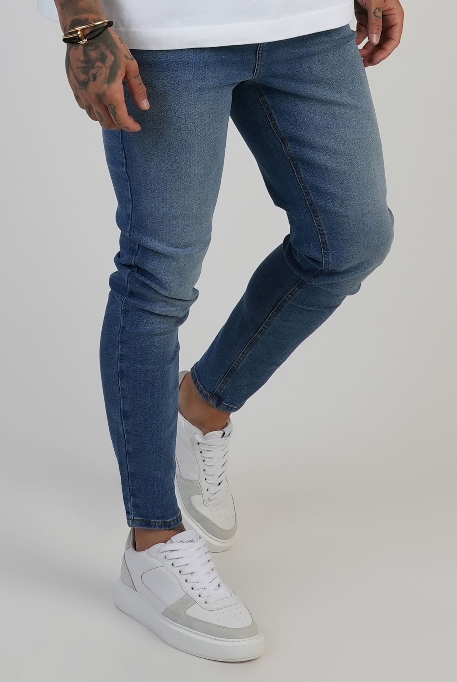 SikSilk SikSilk Men's Skinny Jeans in Blue