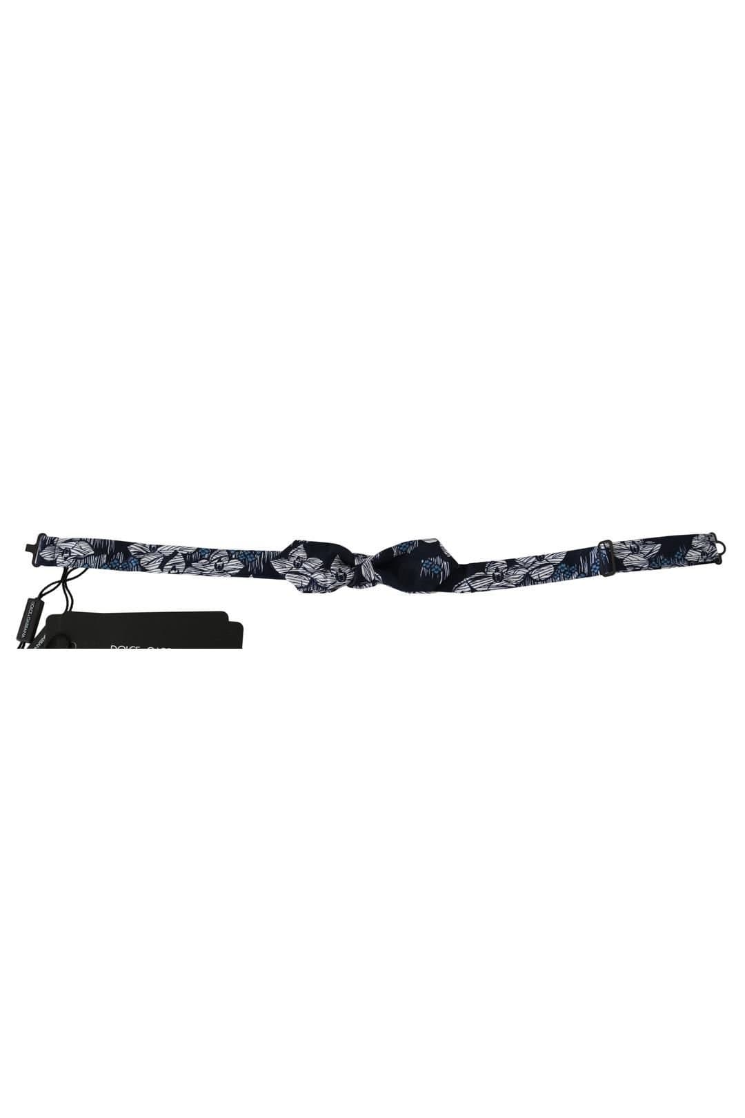 Dolce & Gabbana Dolce & Gabbana Navy Blue Floral Bow Tie for Men
