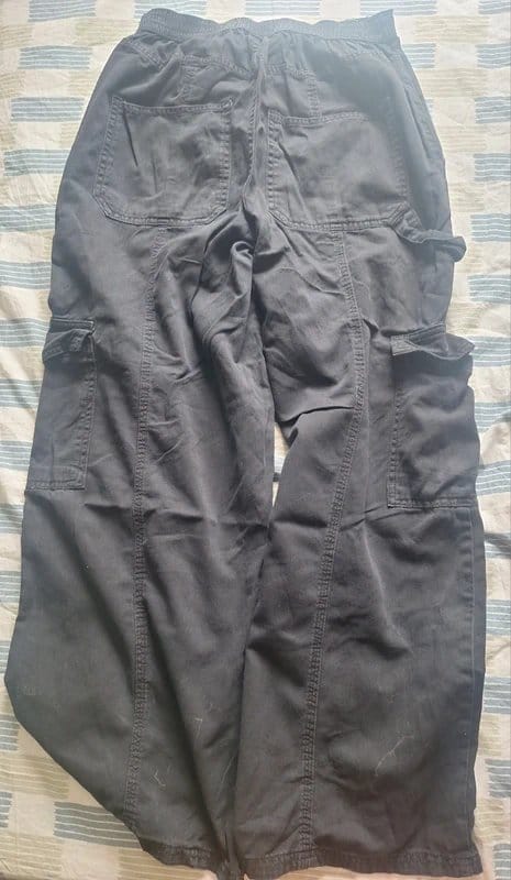New Look Black Wide Leg Cargo Pants