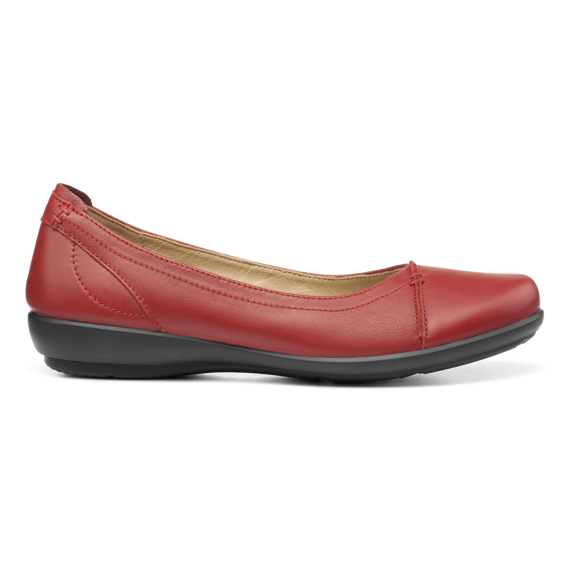 Hotter Hotter Women's Extra Wide 'Robyn II' Ballet Pumps in Red