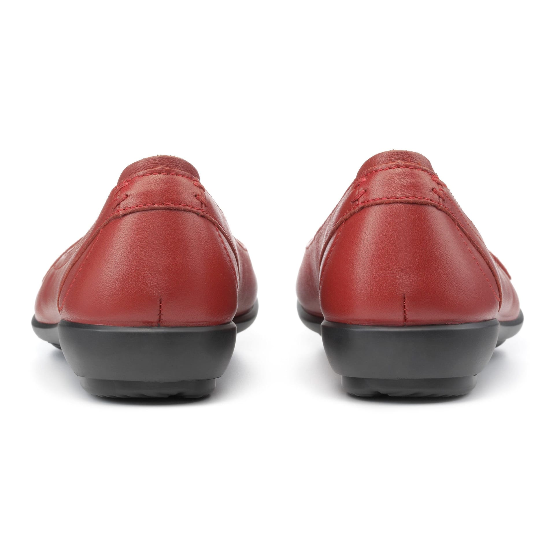 Hotter Hotter Women's Extra Wide 'Robyn II' Ballet Pumps in Red - 4