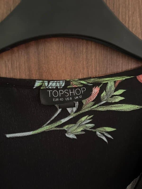 Topshop Topshop Cropped floral blouse