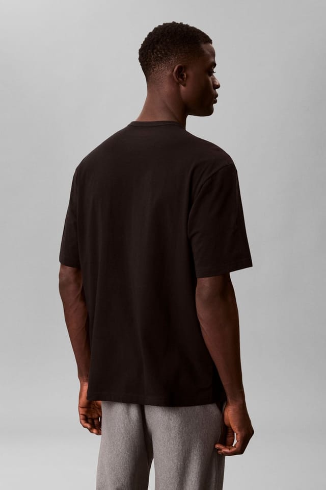 Calvin Klein Calvin Klein Men's Monogram Short Sleeve Crew Neck Black - 3
