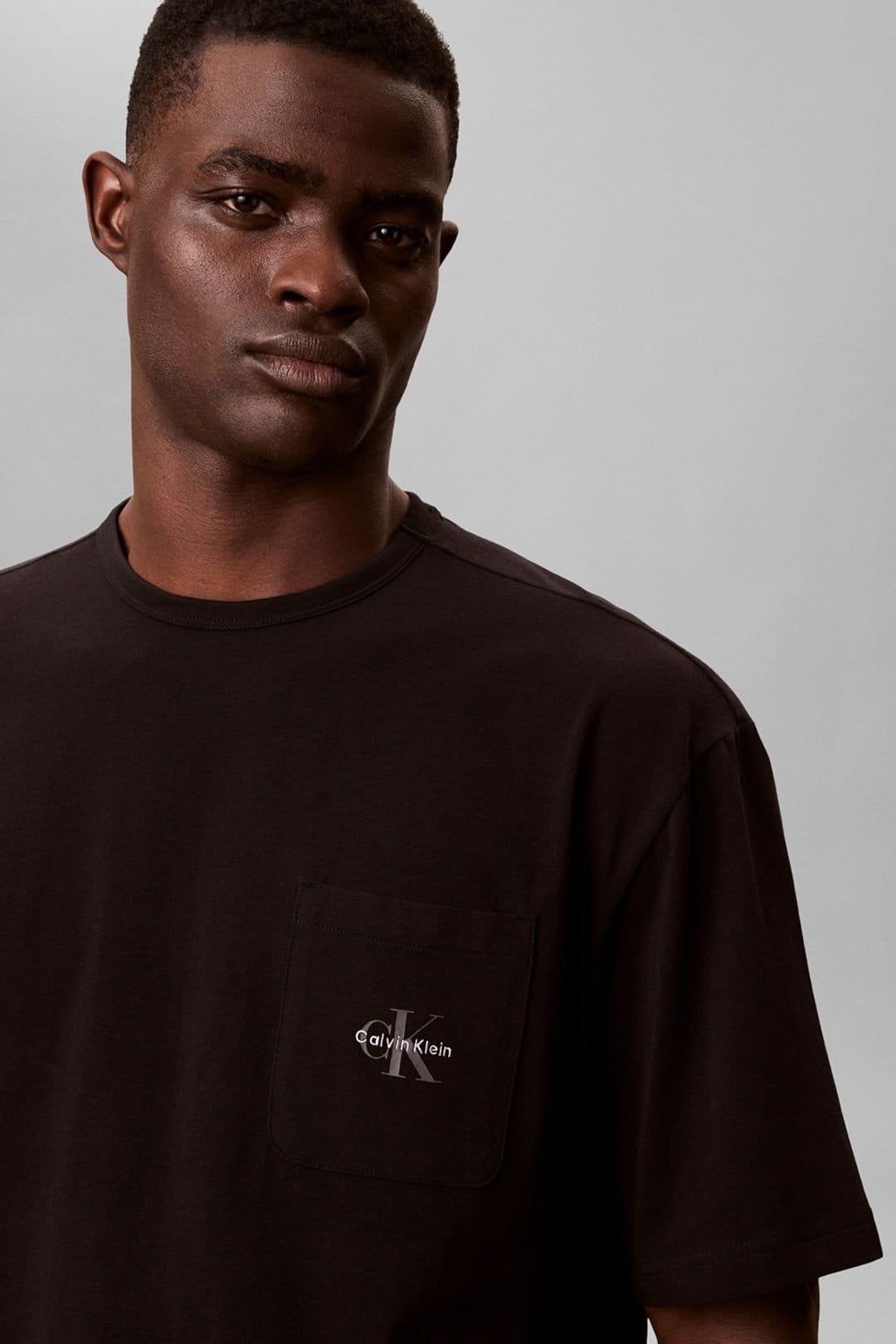 Calvin Klein Calvin Klein Men's Monogram Short Sleeve Crew Neck Black - 4