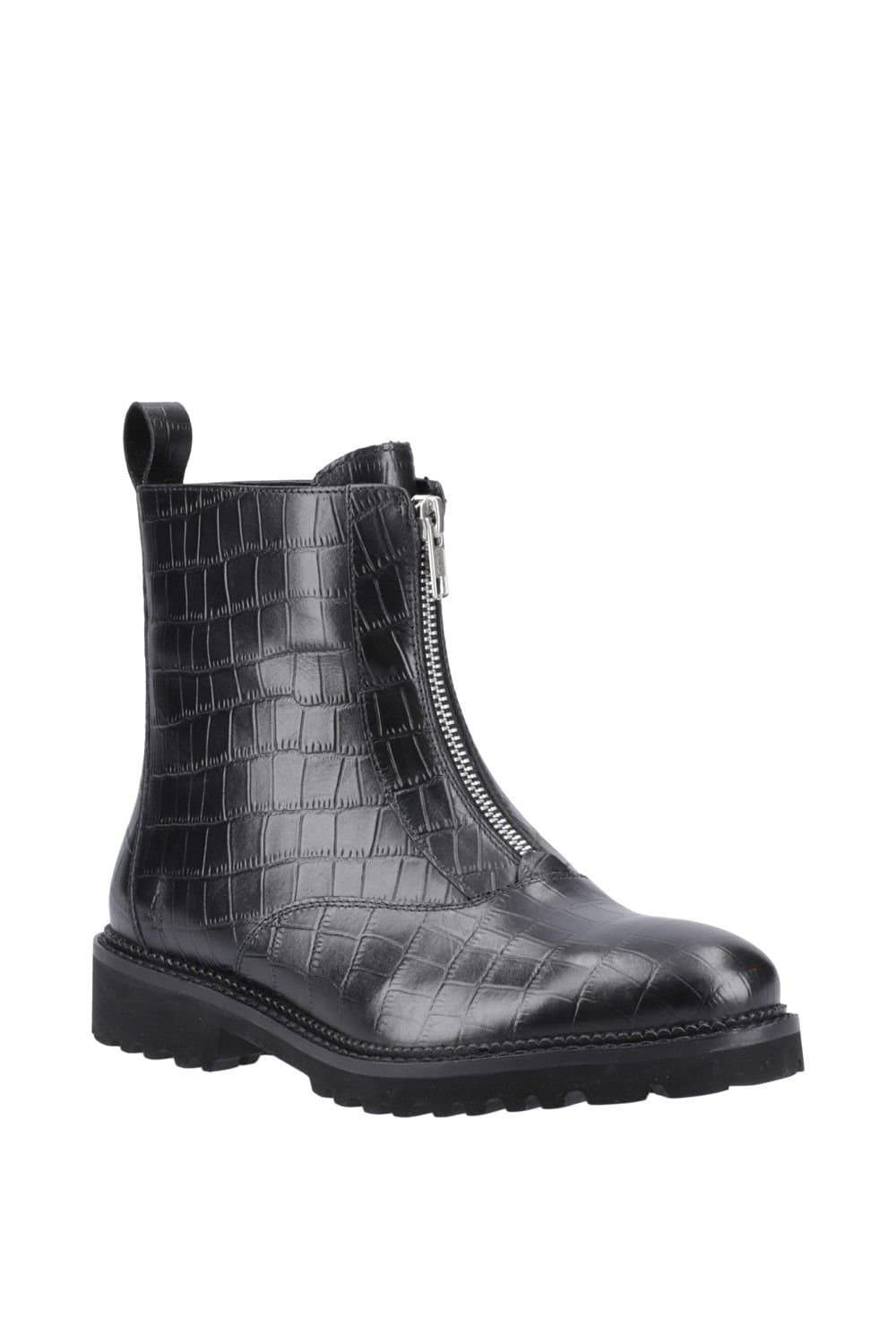 Hush Puppies Hush Puppies Women's Gena Front Zip Boot in Black
