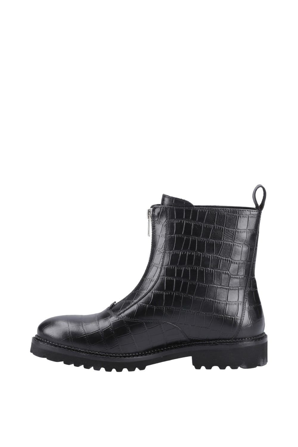 Hush Puppies Hush Puppies Women's Gena Front Zip Boot in Black - 4