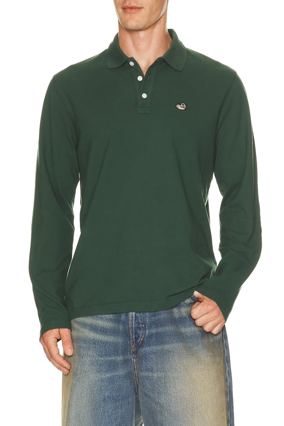 revolve Duck Polo Long Sleeve Shirt