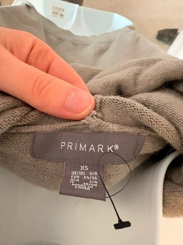 Primark khaki knit hoodie primark size xs