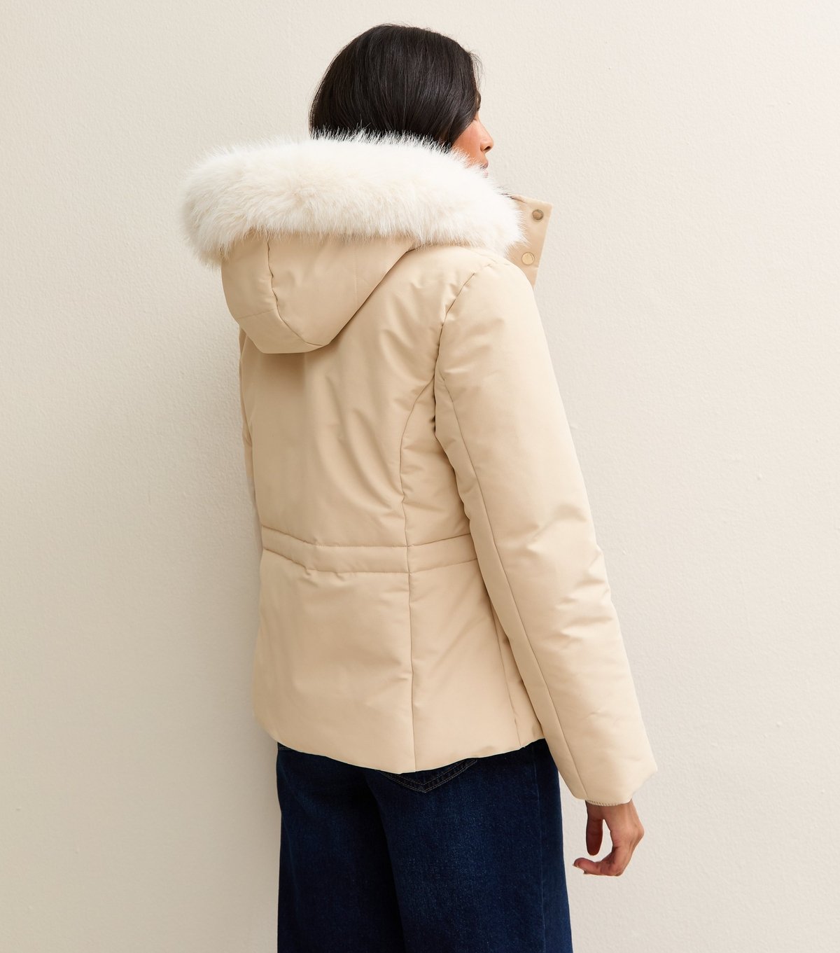 New Look Women's Premium Cream Hooded Puffer Jacket New Look - 4