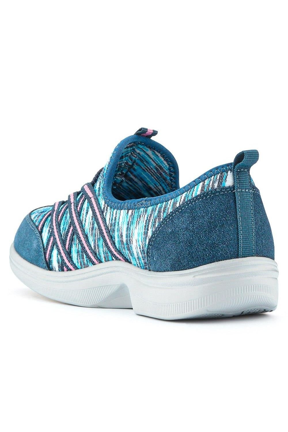 Easyfit Easyfit Women's Extra-Wide Bungee Lace Trainers in Blue - 3