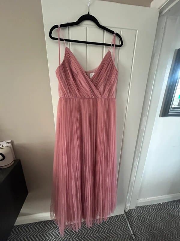 ASOS Pink tulle ASOS bridesmaid dress