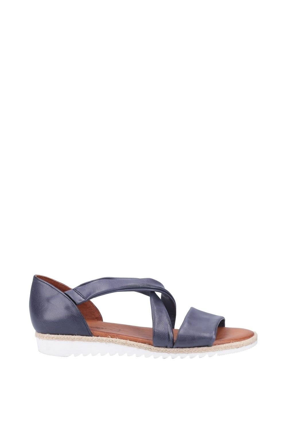 Hush Puppies Hush Puppies Women's Gemma Espadrille Wedge Sandal in Navy - 4
