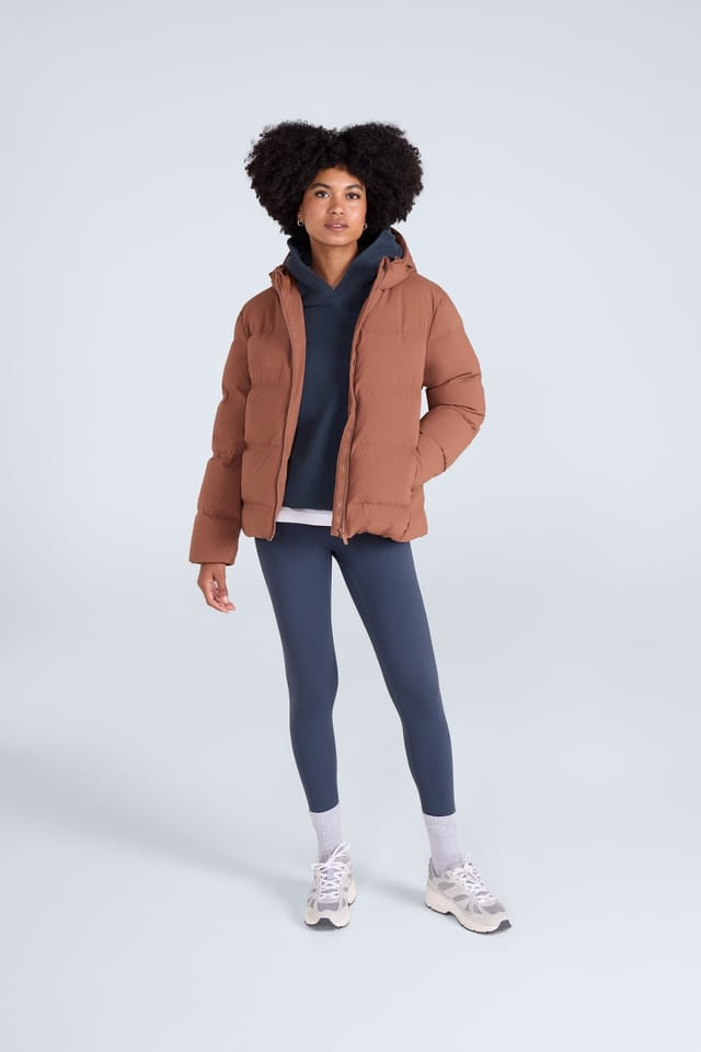 Animal Animal Women's 'Cosi Cloud' Water Resistant Breathable Thermal Tested Down Jacket in Terracotta - 2