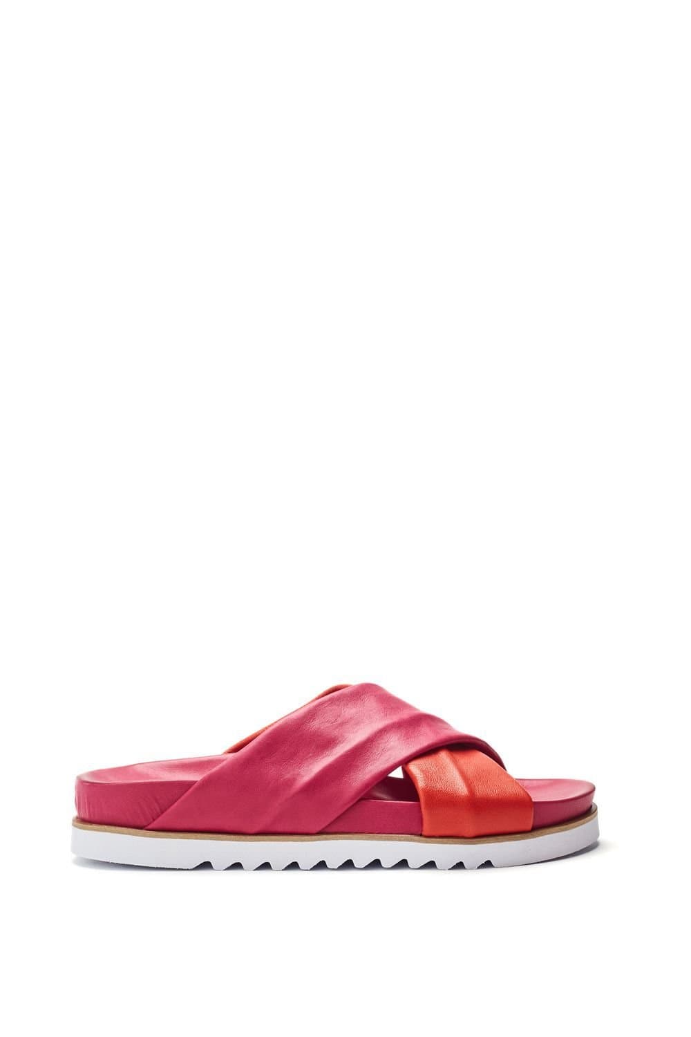 Moda In Pelle Moda In Pelle Pink & Orange Leather Sandals