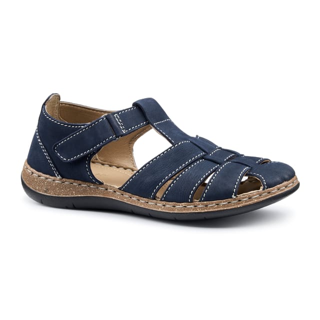 Hotter Hotter Women's Extra Wide 'Sharini' Fisherman Sandals in Dark Navy - 2