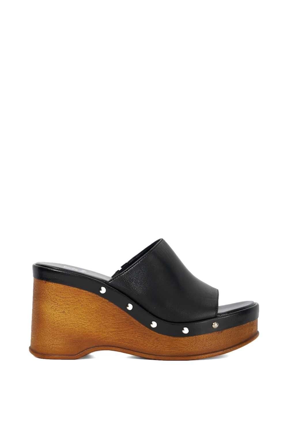 Dune London Dune London Women's 'Kule' Leather Sandals in Black
