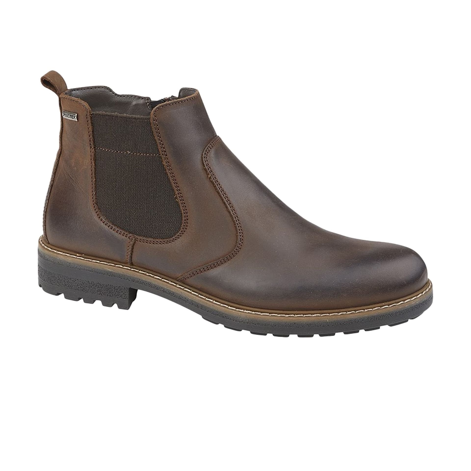 IMAC IMAC Men's Brown Leather Chelsea Boots