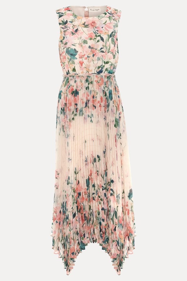 Phase Eight Phase Eight Women's Georgiana Sleeveless Midi Dress in Pale Pink - 2