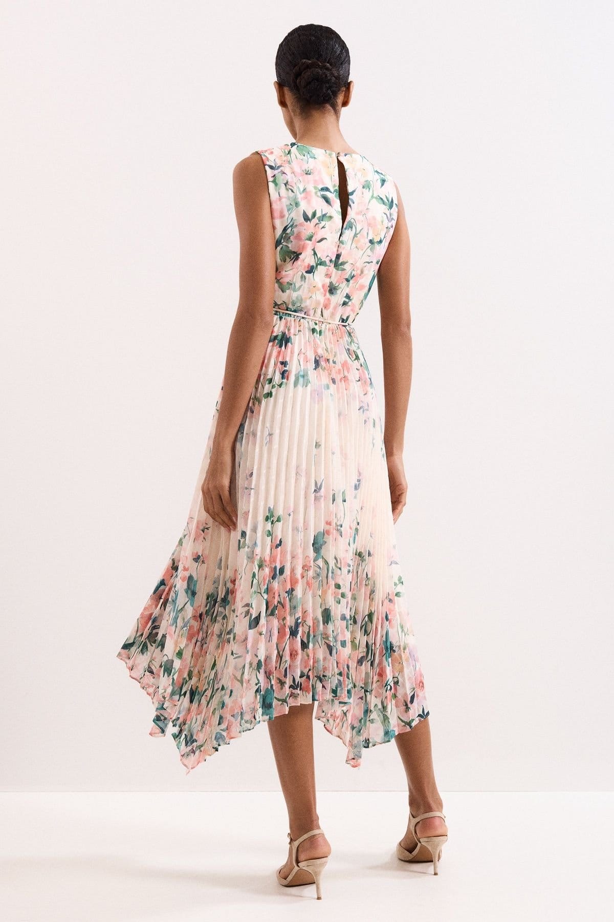 Phase Eight Phase Eight Women's Georgiana Sleeveless Midi Dress in Pale Pink - 4