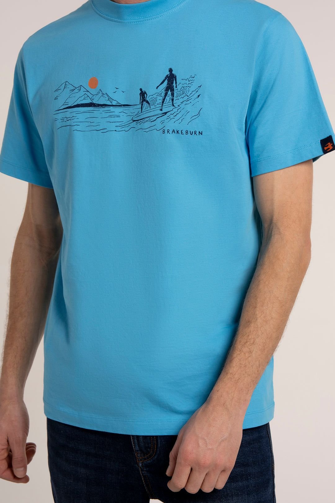 Brakeburn Brakeburn Men's SURFTON T-SHIRT in Blue - 3