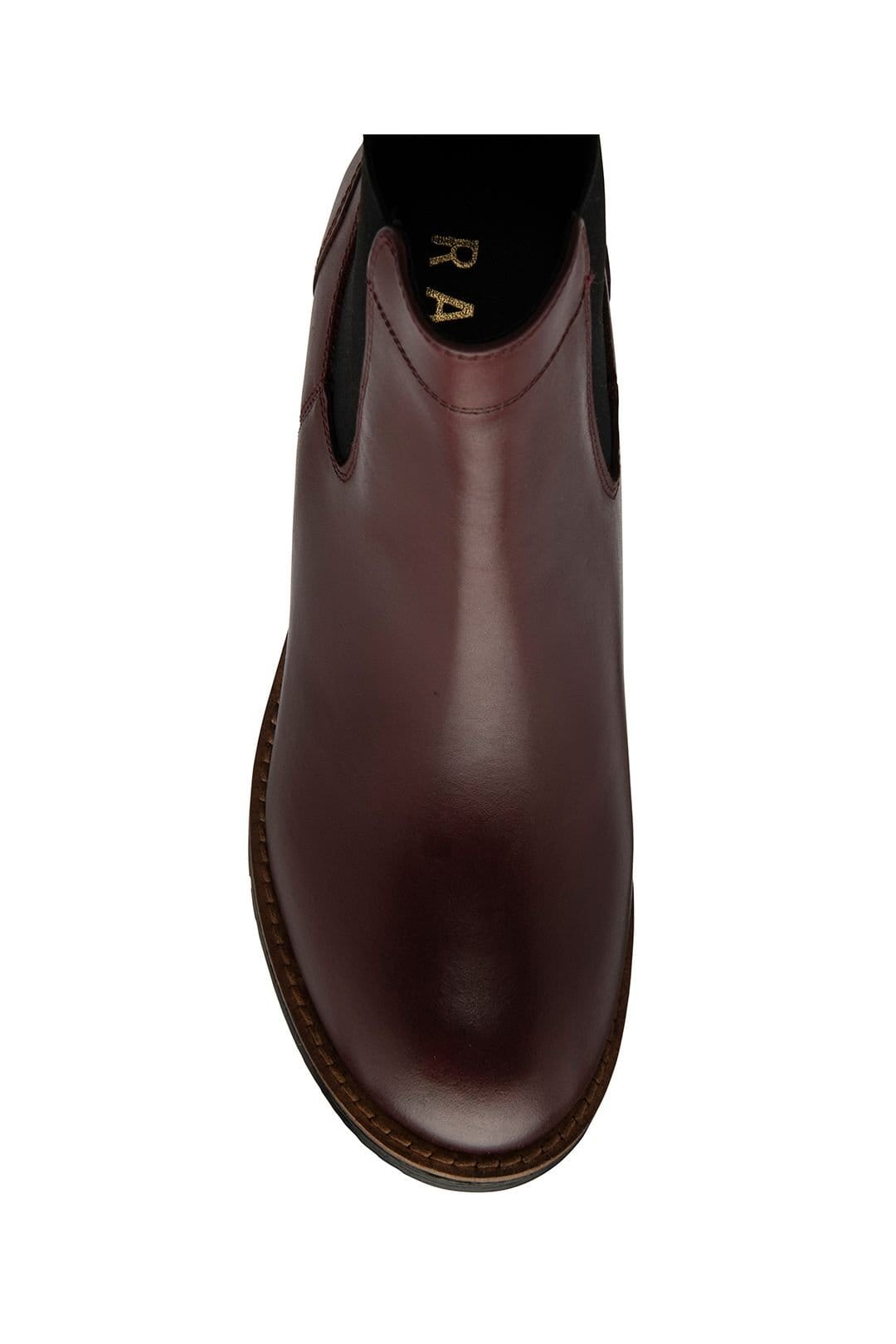 Ravel Ravel Women's Dark Bordo Leather 'Bray' Ankle Boots in Burgundy - 4