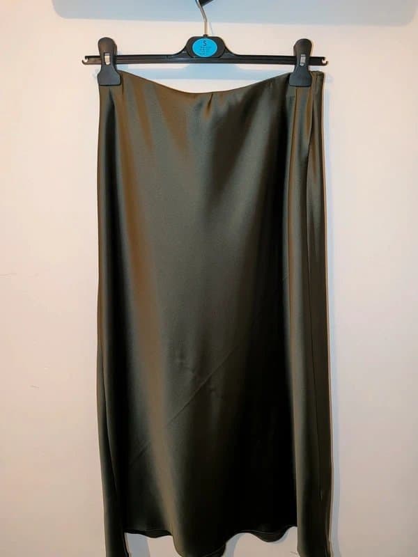 New Look Khaki Green silk skirt