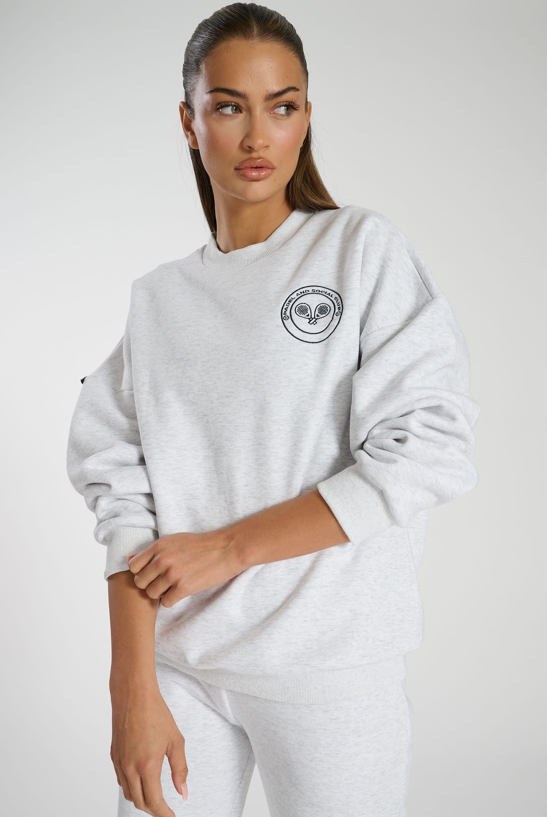 South Beach South Beach Women's Grey Crew Neck Sweater