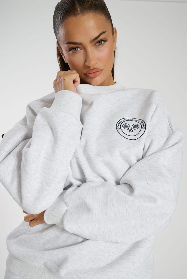 South Beach South Beach Women's Grey Crew Neck Sweater - 2