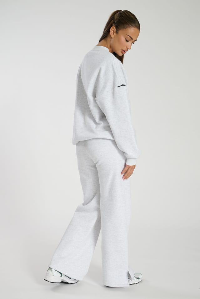 South Beach South Beach Women's Grey Crew Neck Sweater - 3