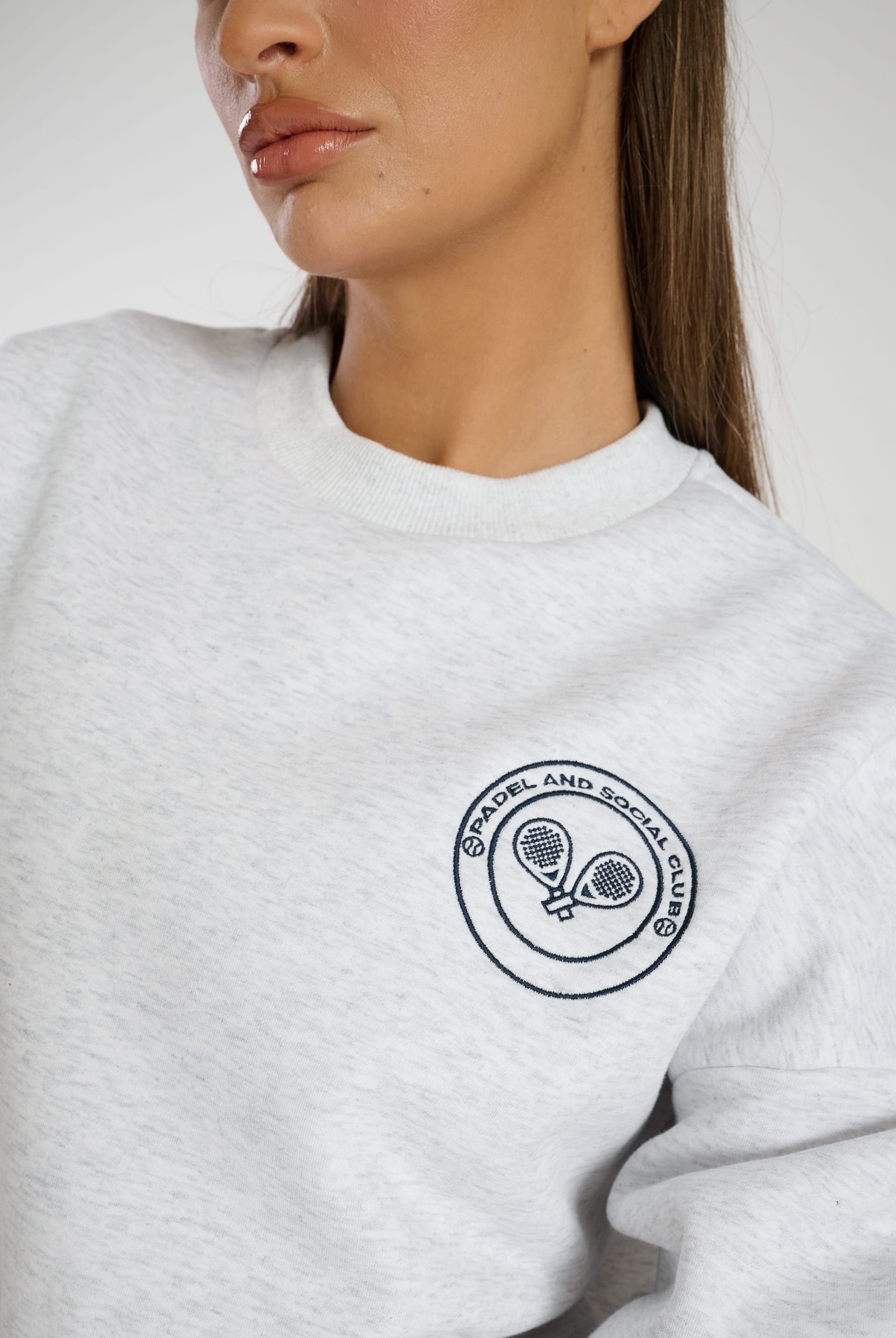 South Beach South Beach Women's Grey Crew Neck Sweater - 4