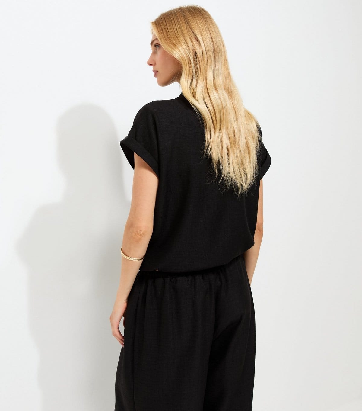 New Look Women's Black Utility Pocket Short Sleeve Shirt New Look - 4